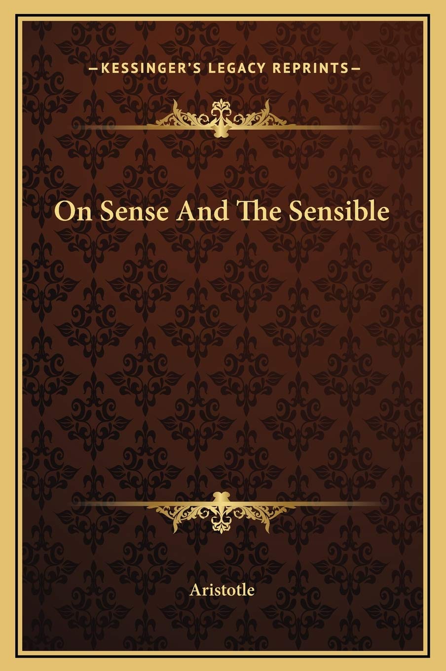 On Sense And The Sensible